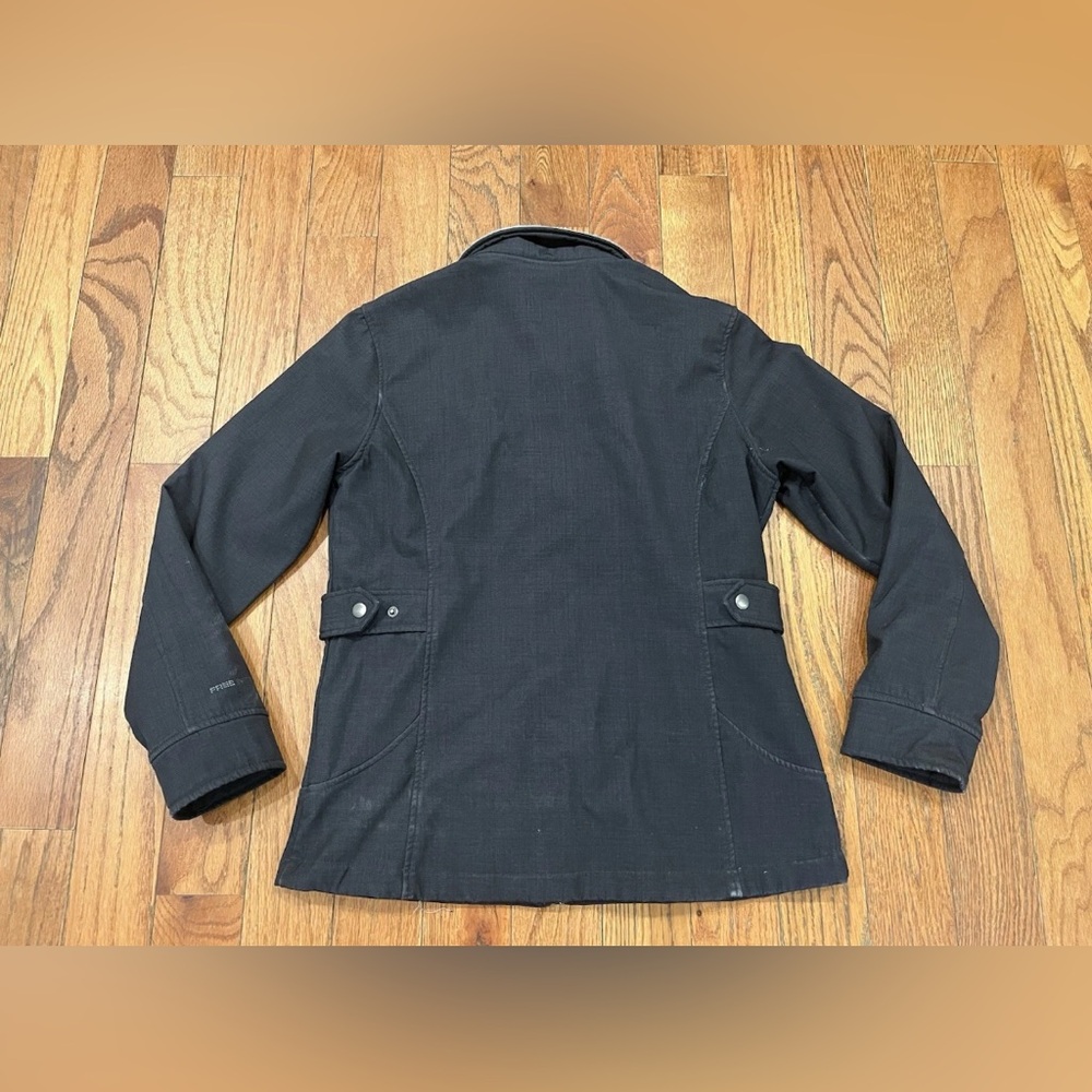 Free Country Jacket Womens Medium Black Faux Fur Lined Full Zip Winter‎ Coat - Picture 10 of 14